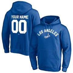 Los Angeles Dodgers Cooperstown Winning Streak Personalized Name & Number Pullover Hoodie - Royal Hoodies