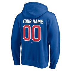 Texas Rangers Cooperstown Winning Streak Personalized Name & Number Pullover Hoodie - Royal Hoodies