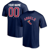 Los Angeles Angels Cooperstown Winning Streak Personalized Name & Number T-Shirt - Navy T-shirts