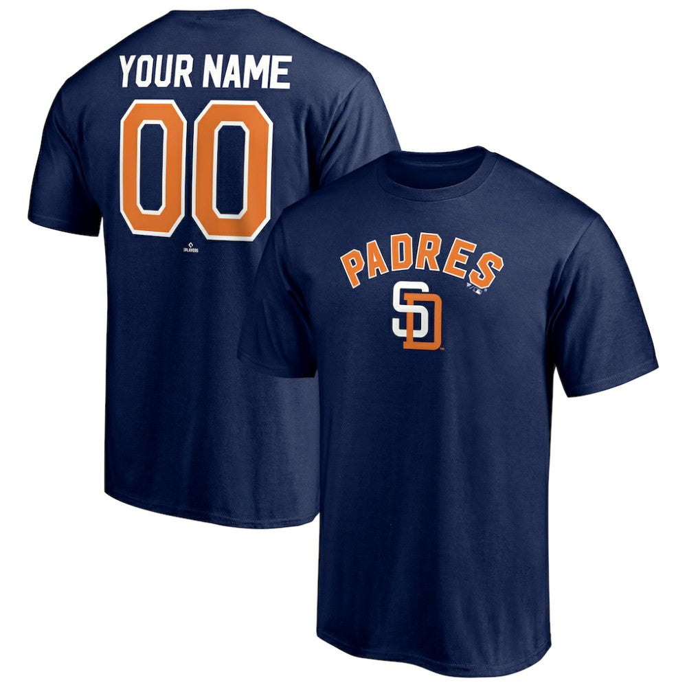 San Diego Padres Cooperstown Winning Streak Personalized Name & Number T-Shirt - Navy T-shirts