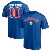 Texas Rangers Cooperstown Winning Streak Personalized Name & Number T-Shirt - Royal T-shirts