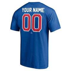 Texas Rangers Cooperstown Winning Streak Personalized Name & Number T-Shirt - Royal T-shirts