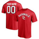 Washington Nationals Cooperstown Winning Streak Personalized Name & Number T-Shirt - Red T-shirts