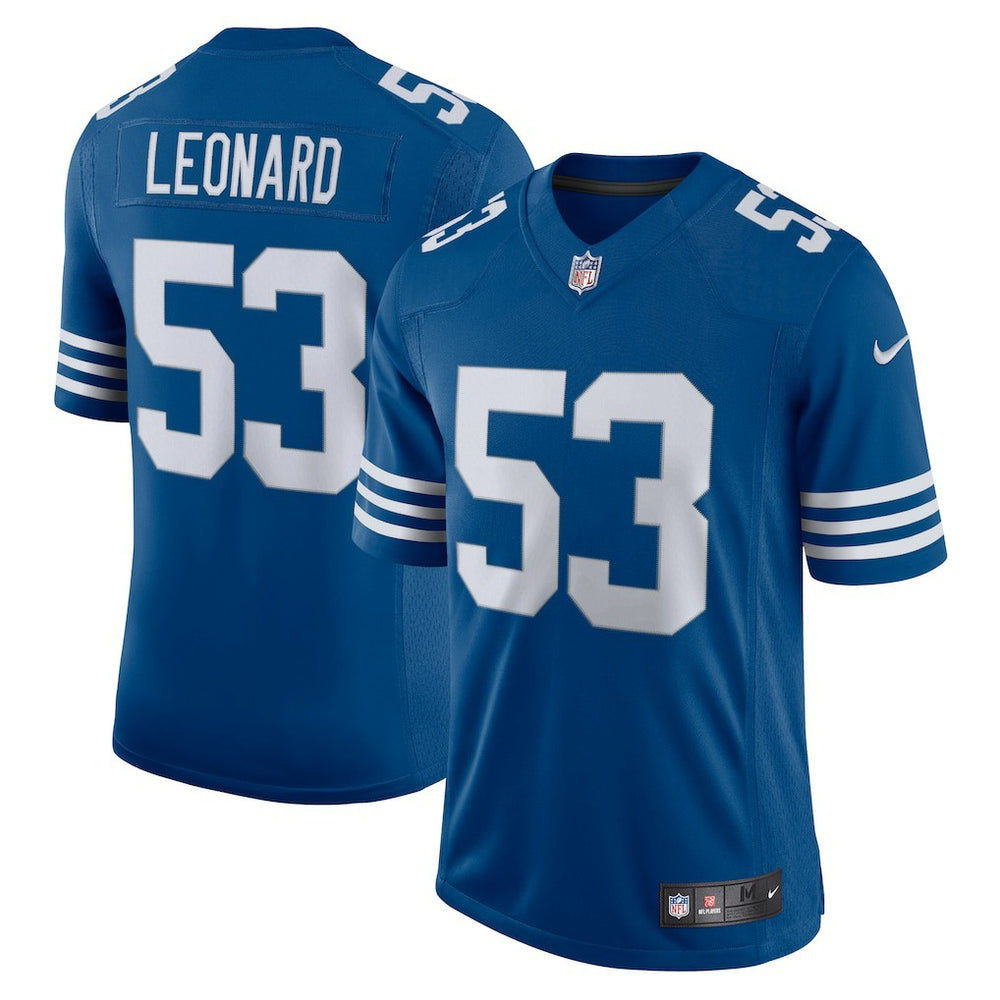 NFL Men's Darius Leonard Royal Indianapolis Colts Alternate Vapor Limited Jersey