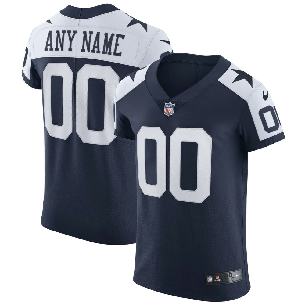 NFL Dallas Cowboys Alternate Vapor Elite Custom Jersey - Navy