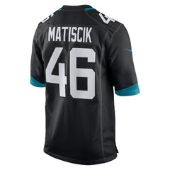 NFL Ross Matiscik Jacksonville Jaguars Alternate Game Jersey - Black