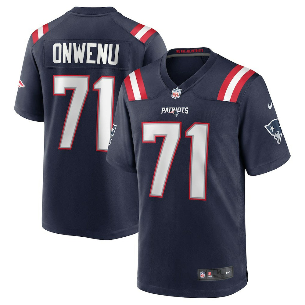 NFL Mike Onwenu New England Patriots Team Game Jersey - Navy