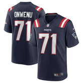 NFL Mike Onwenu New England Patriots Team Game Jersey - Navy