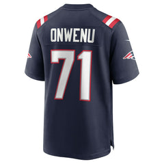 NFL Mike Onwenu New England Patriots Team Game Jersey - Navy