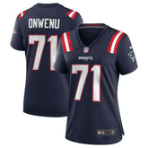 NFL Mike Onwenu New England Patriots Women's Game Jersey - Navy