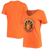 San Francisco Giants New Era Women's Spring Training Circle V-Neck T-Shirt - Orange T-shirts