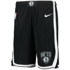 Brooklyn Nets Youth 2020/21 Swingman Performance Shorts Icon Edition Black