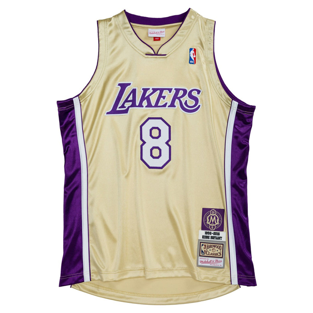 NBA Kobe Bryant Los Angeles Lakers Hall of Fame Class of 2020 #8 Authentic Jersey - Gold
