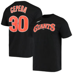 Orlando Cepeda San Francisco Giants Nike Name & Number T-Shirt - Black T-shirts