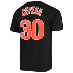 Orlando Cepeda San Francisco Giants Nike Name & Number T-Shirt - Black T-shirts