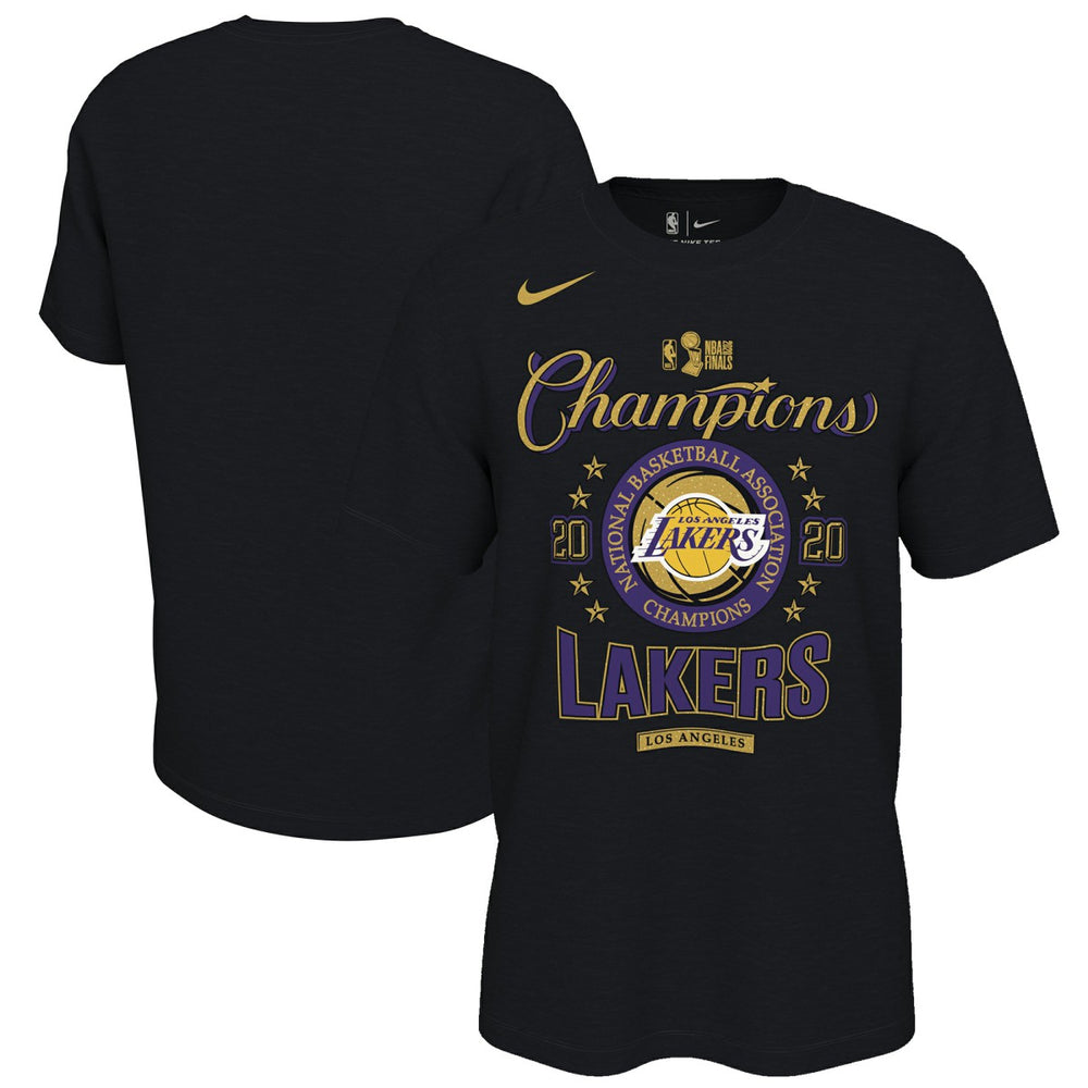 Los Angeles Lakers 2020 NBA Finals Champions Locker Room T-Shirt Black