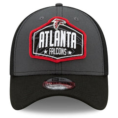 Atlanta Falcons New Era 2021 NFL Draft Trucker 39THIRTY Flex Hat Graphite/Black