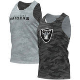 Las Vegas Raiders FOCO Reversible Mesh Tank Top Black/Gray