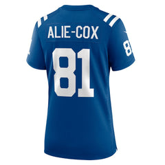 NFL Mo Alie-Cox Indianapolis Colts Women's Team Game Jersey - Royal