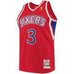 Allen Iverson Philadelphia 76ers 1996/97 Hardwood Classics Authentic Jersey Red