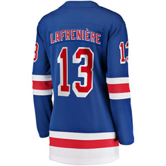 NHL Alexis Lafrenière New York Rangers Fanatics Women's Breakaway Player Jersey - Blue