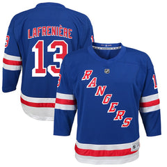 NHL Alexis Lafreniere New York Rangers Youth Home Replica Player Jersey - Blue