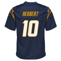 NFL Justin Herbert Los Angeles Chargers Youth Game Jersey - Navy