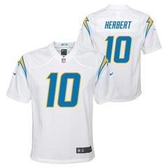 NFL Justin Herbert Los Angeles Chargers Youth Game Jersey - White