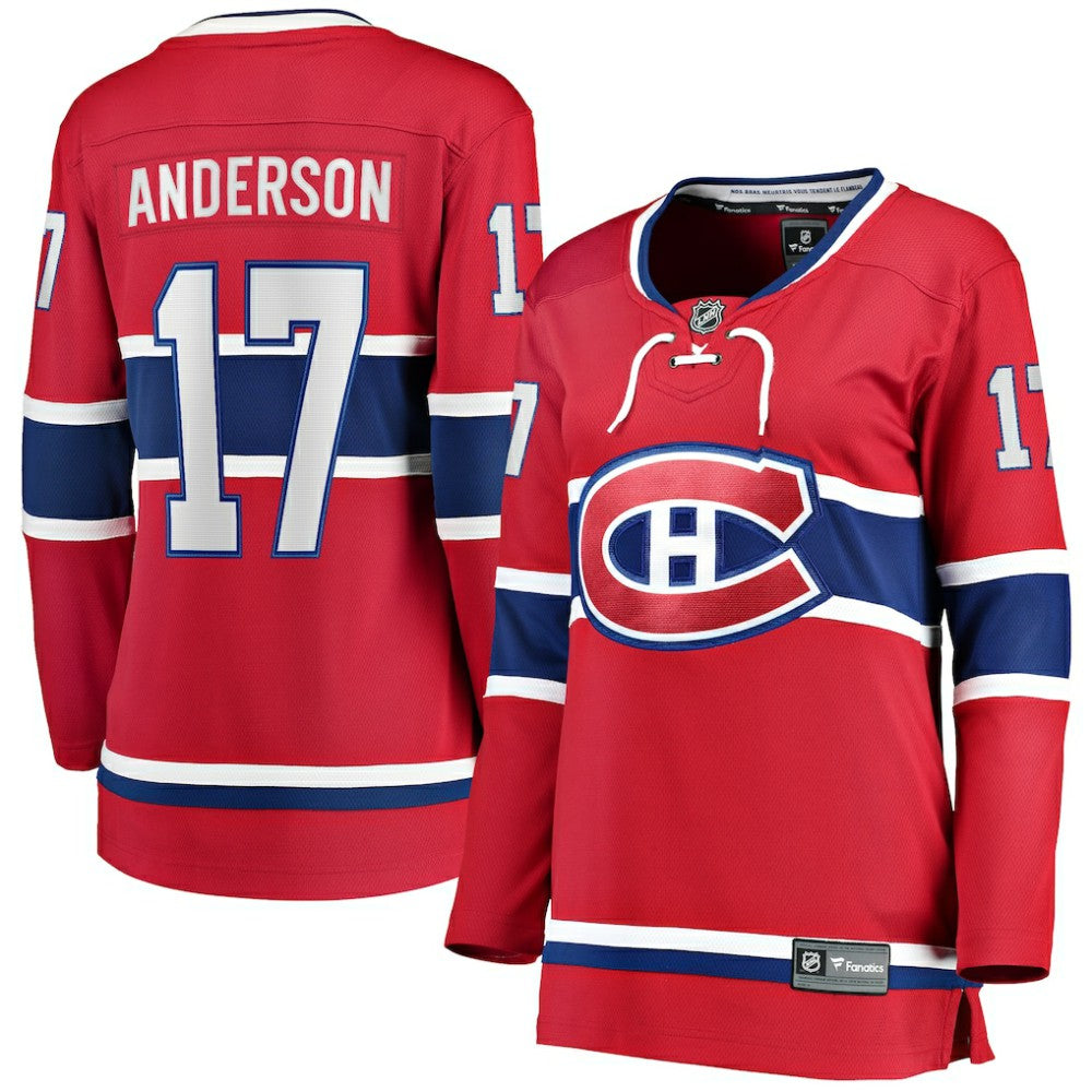 NHL Josh Anderson Montreal Canadiens Fanatics Women's Breakaway Player Jersey - Red