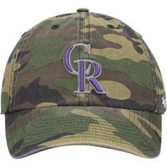 Colorado Rockies '47 Team Clean Up Adjustable Hat - Camo Hats