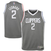 NBA Kawhi Leonard LA Clippers Youth 2020/21 Swingman Player Jersey Gray - Earned Edition