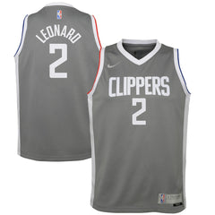 NBA Kawhi Leonard LA Clippers Youth 2020/21 Swingman Player Jersey Gray - Earned Edition