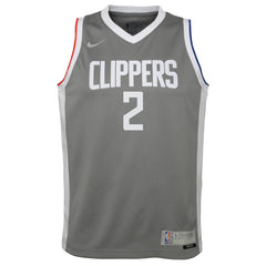 NBA Kawhi Leonard LA Clippers Youth 2020/21 Swingman Player Jersey Gray - Earned Edition