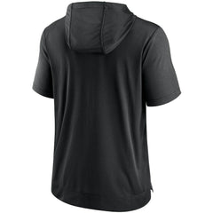Las Vegas Raiders Performance Hoodie T-Shirt Heathered Charcoal/Black