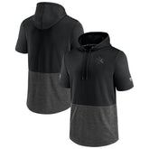 NHL San Jose Sharks Fanatics Authentic Pro Travel and Training Short Sleeve Pullover Hoodie - Black