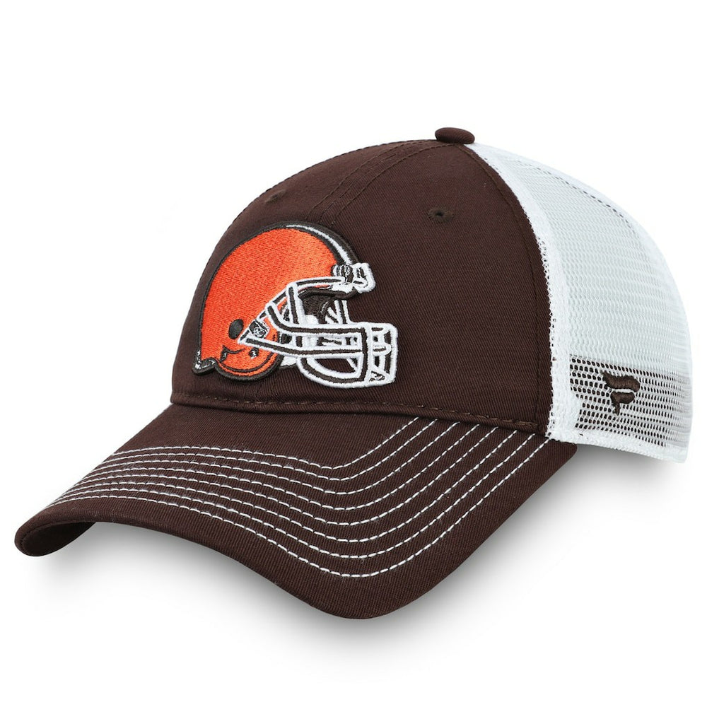 Cleveland Browns Fundamental Trucker Unstructured Adjustable Hat Brown/White