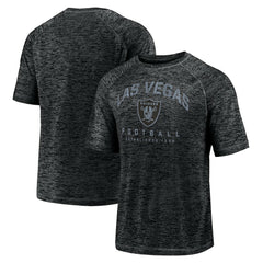 Las Vegas Raiders Shade Battle Ready Raglan Space-Dye T-Shirt Black