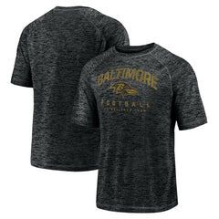 Baltimore Ravens Shade Battle Ready Raglan Space-Dye T-Shirt Black