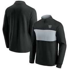 Las Vegas Raiders Block Party Quarter-Zip Jacket Black/Silver