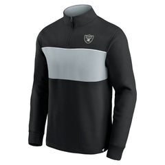 Las Vegas Raiders Block Party Quarter-Zip Jacket Black/Silver