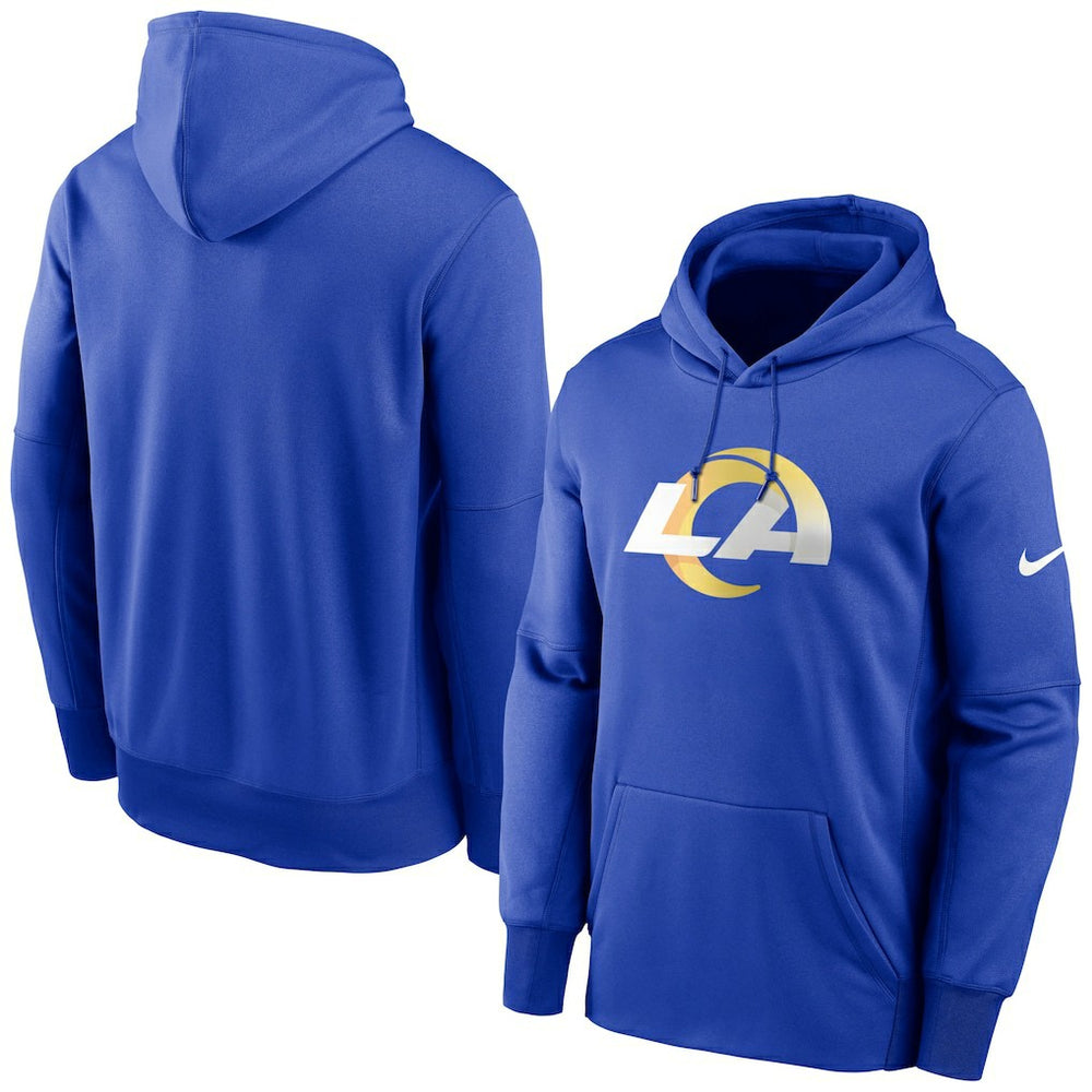 Los Angeles Rams Primary Logo Therma Performance Pullover Hoodie Royal