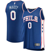 Tyrese Maxey Philadelphia 76ers Fast Replica Jersey Royal Icon Edition