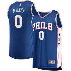 Tyrese Maxey Philadelphia 76ers Fast Replica Jersey Royal Icon Edition