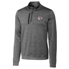 Kansas City Chiefs Cutter & Buck Stealth Quarter-Zip Jacket Gray