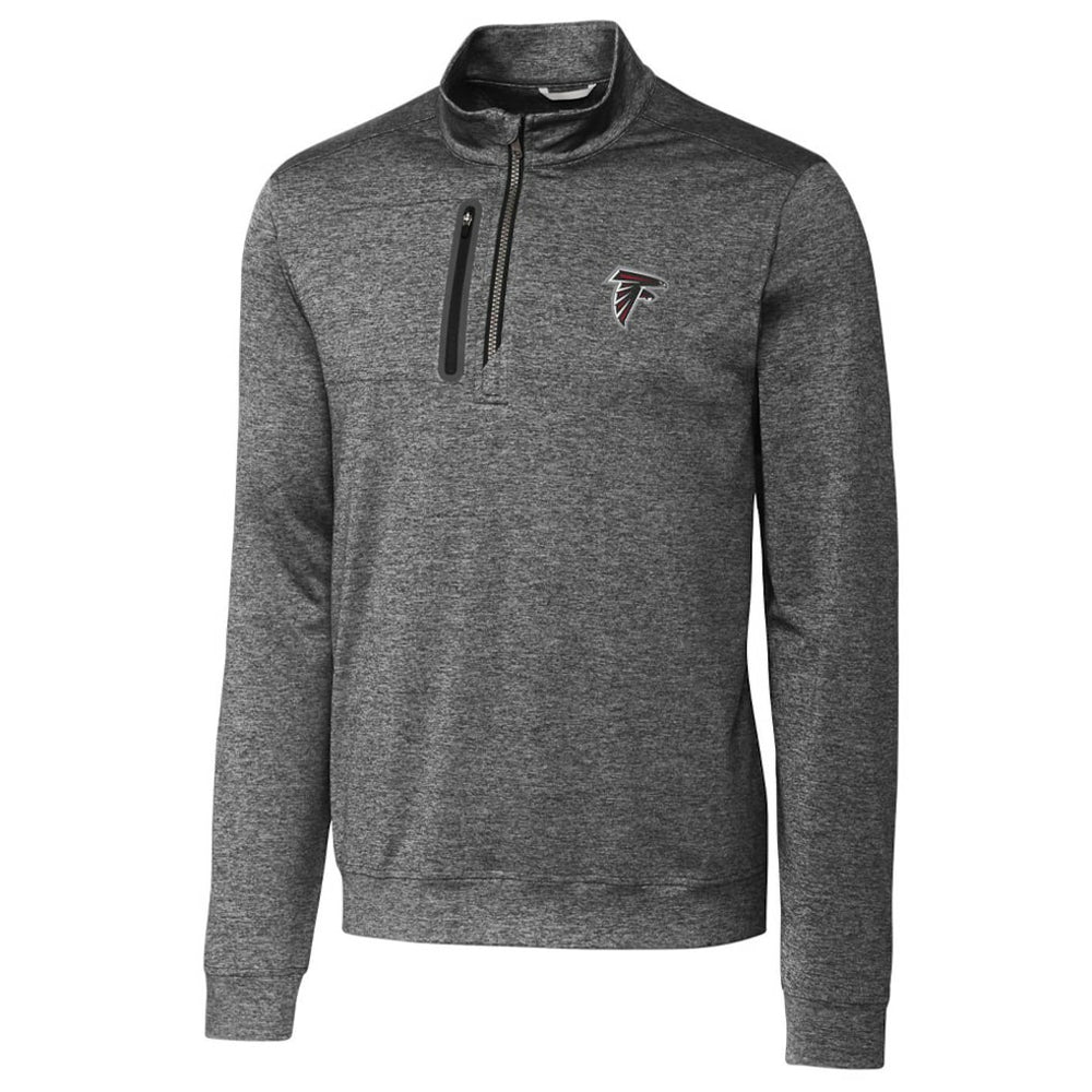 Atlanta Falcons Cutter & Buck Stealth Quarter-Zip Jacket Gray