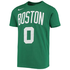 Jayson Tatum Boston Celtics Youth Logo Name & Number Performance T-Shirt Kelly Green