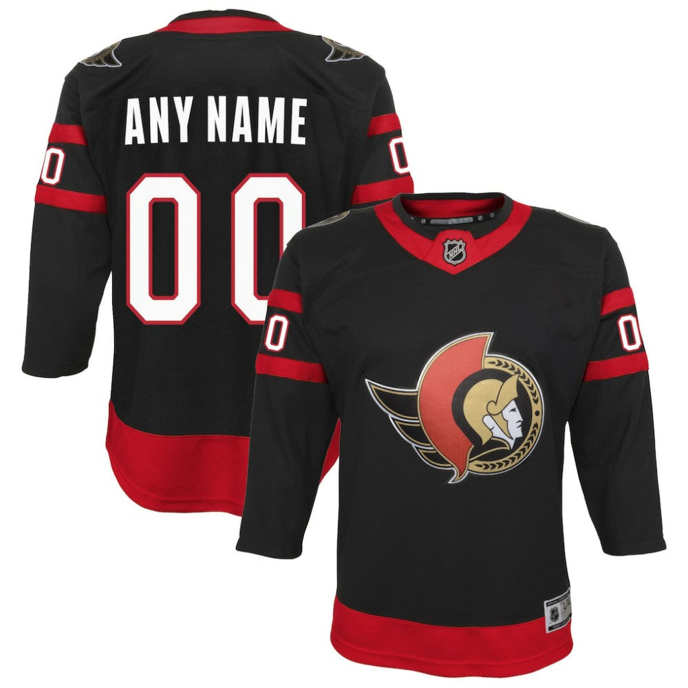 NHL,Custom Ottawa Senators Youth Home Custom Premier Jersey - Black