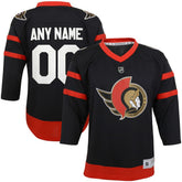 NHL Ottawa Senators Youth Home Replica Custom Jersey - Black