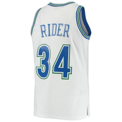 NBA Isaiah Rider Minnesota Timberwolves 1995/96 Hardwood Classics Swingman Jersey - White