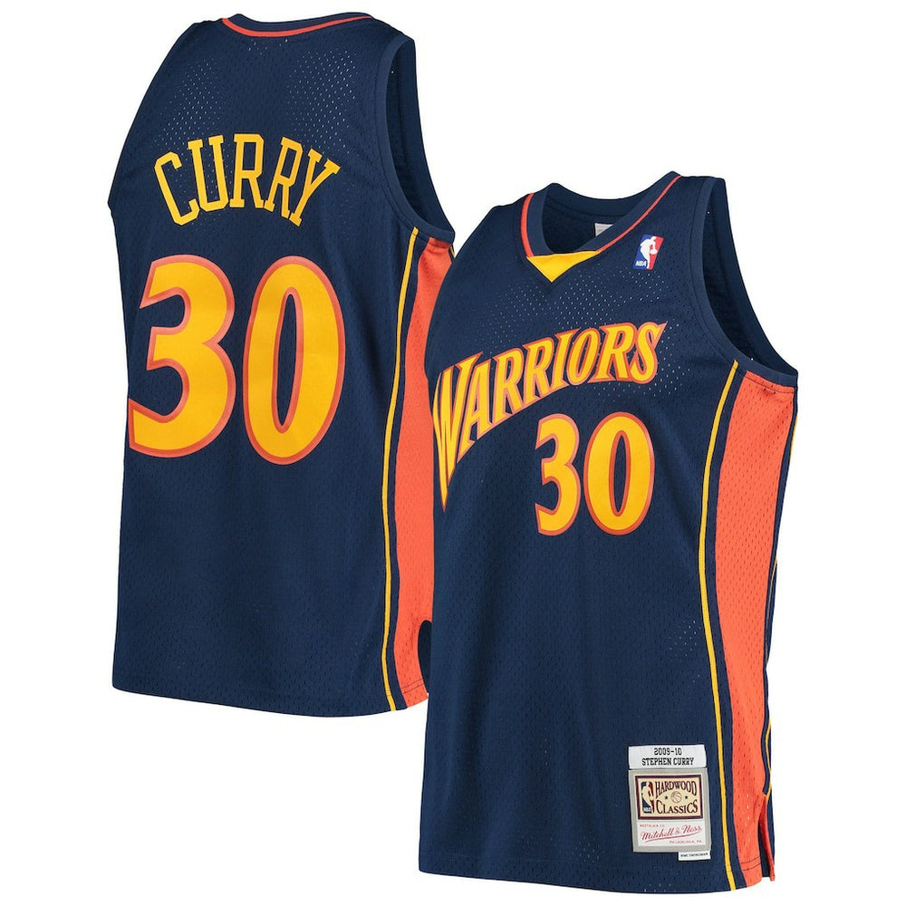 NBA Stephen Curry Golden State Warriors Hardwood Classics Swingman Jersey sale - Navy